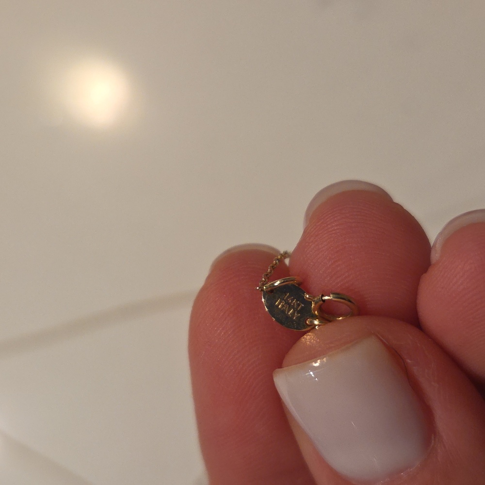 14k Gold Heart Necklace - Picture 4 of 12